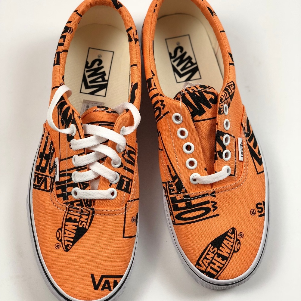 Vans Era Logo Mix Tangerine/Black Sneakers - Picture 5 of 9
